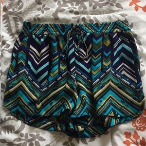 Multi print shorts